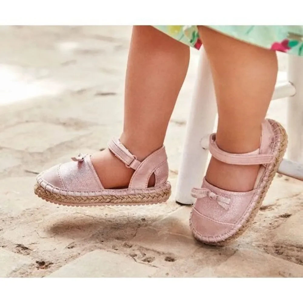 Mayoral baby girl Pink Espadrilles Size 22 NWT US 5.5